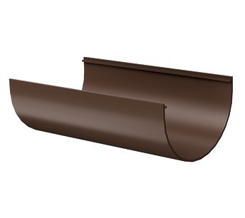 Жёлоб водосточный 3 м Стандарт (Standard) Тёмно-коричневый